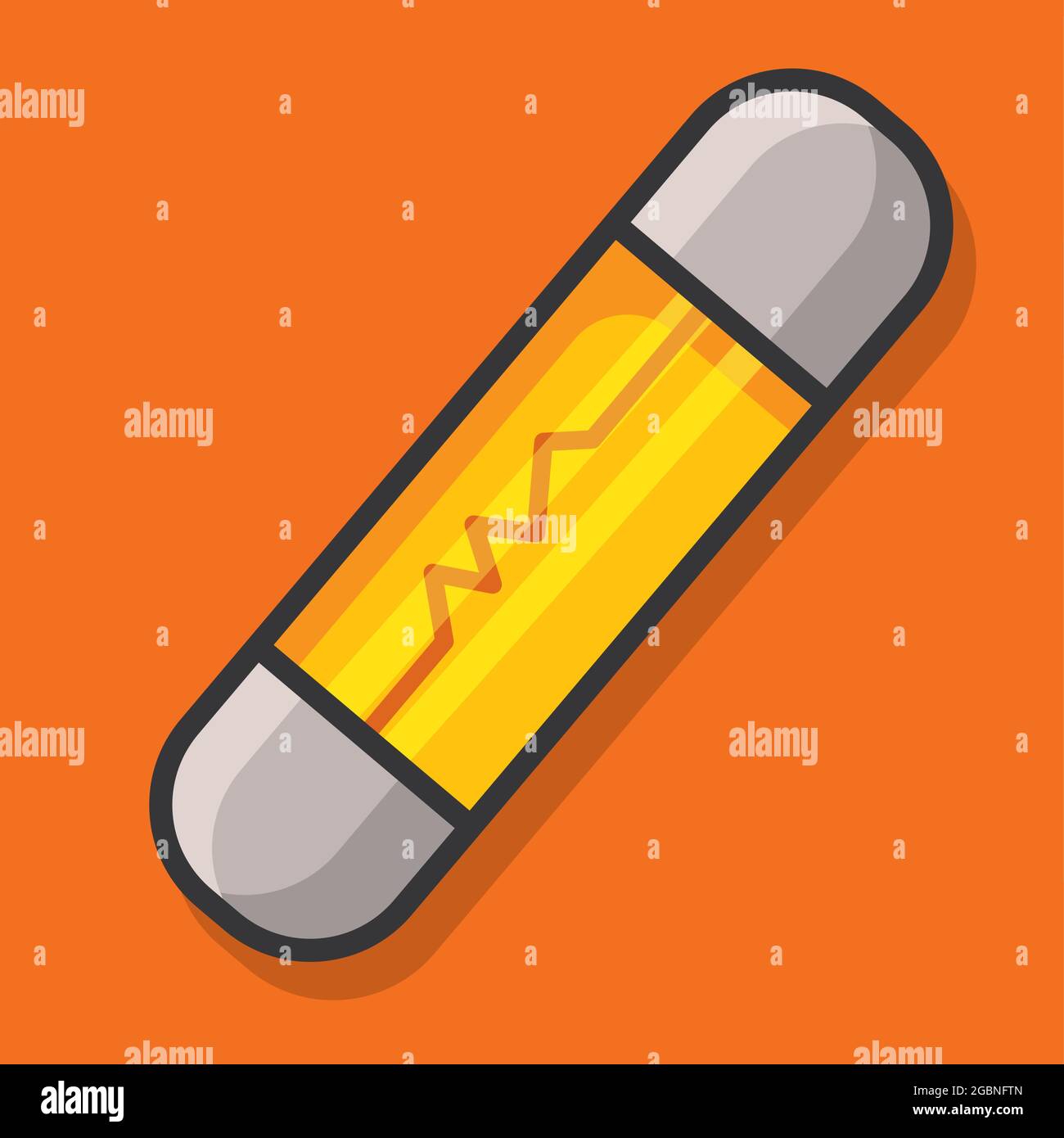 fuse electronic device isolated cartoon vector illustration in flat style Stock Vector
