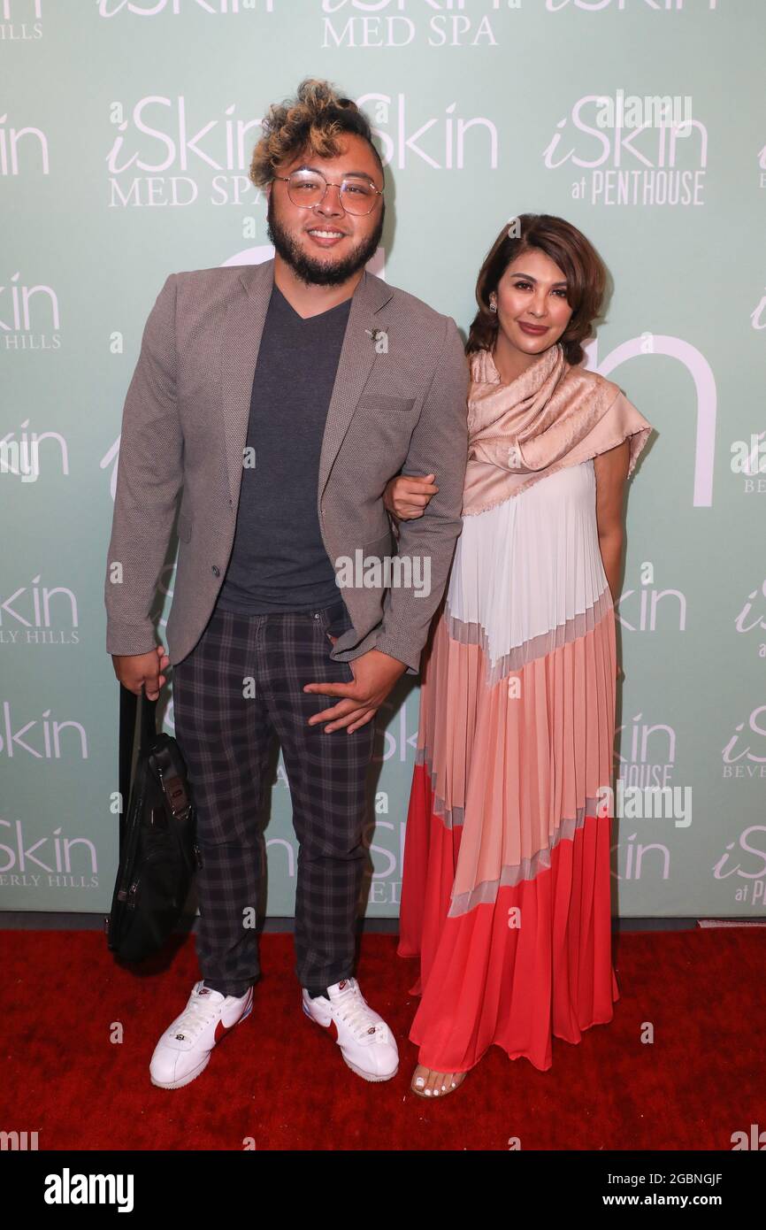 Beverly Hills, California, USA. 31st July, 2021. A guest with singer/TV personality Pops