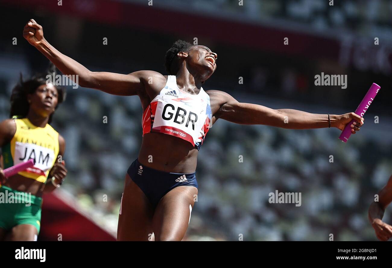 Tokyo Japan 5th Aug 2021 Daryll Neita Of Team Great Britain Reacts tokyo-japan-5th-aug-2021-daryll-neita-of-team-great-britain-reacts