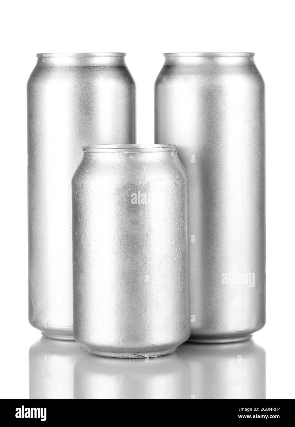 Aluminum cans isolated on black Stock Photo Alamy