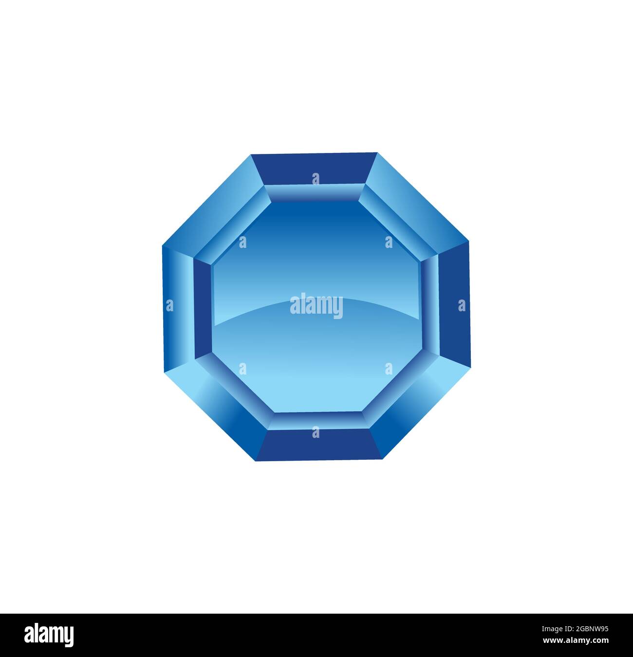 A vector Illustration of Diamond Blue Vector Sign Stock Vector