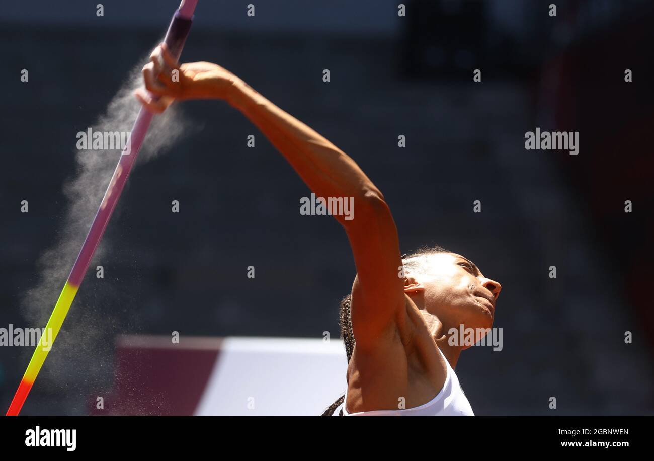 Tokyo 2020 Olympics Athletics Women's Javelin Throw Heptathlon