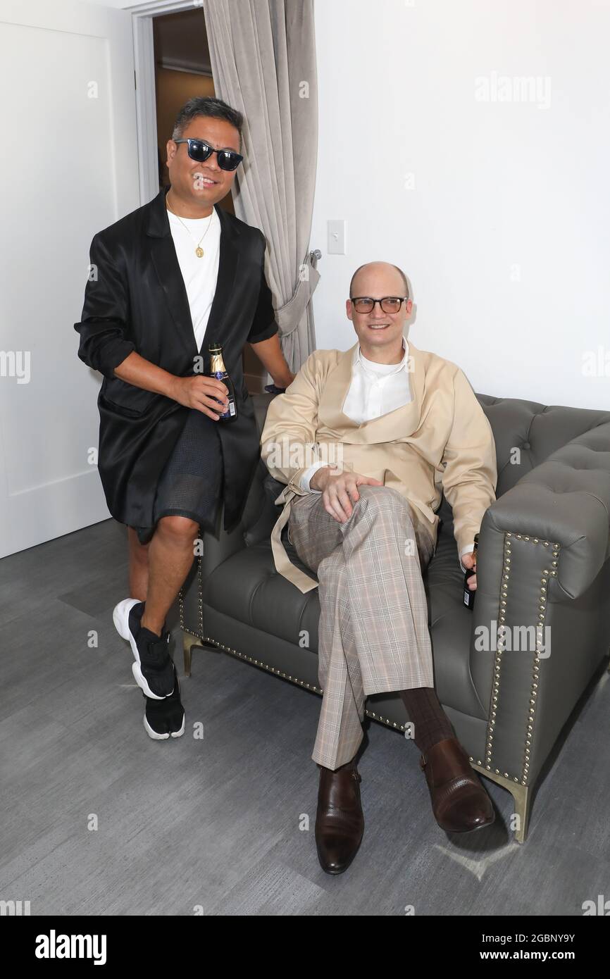 Beverly Hills, California, USA. 31st July, 2021. Designer Puey Quiñones and Paul Martineau