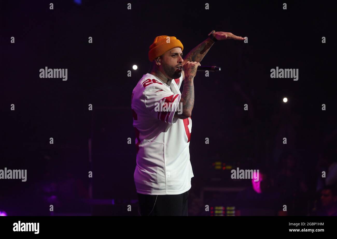 Nicky Jam Performs During De Colombia Para El Mundo / Presented by Wakamba Entertainment Held at Prudential Center, Newark NJ Stock Photo