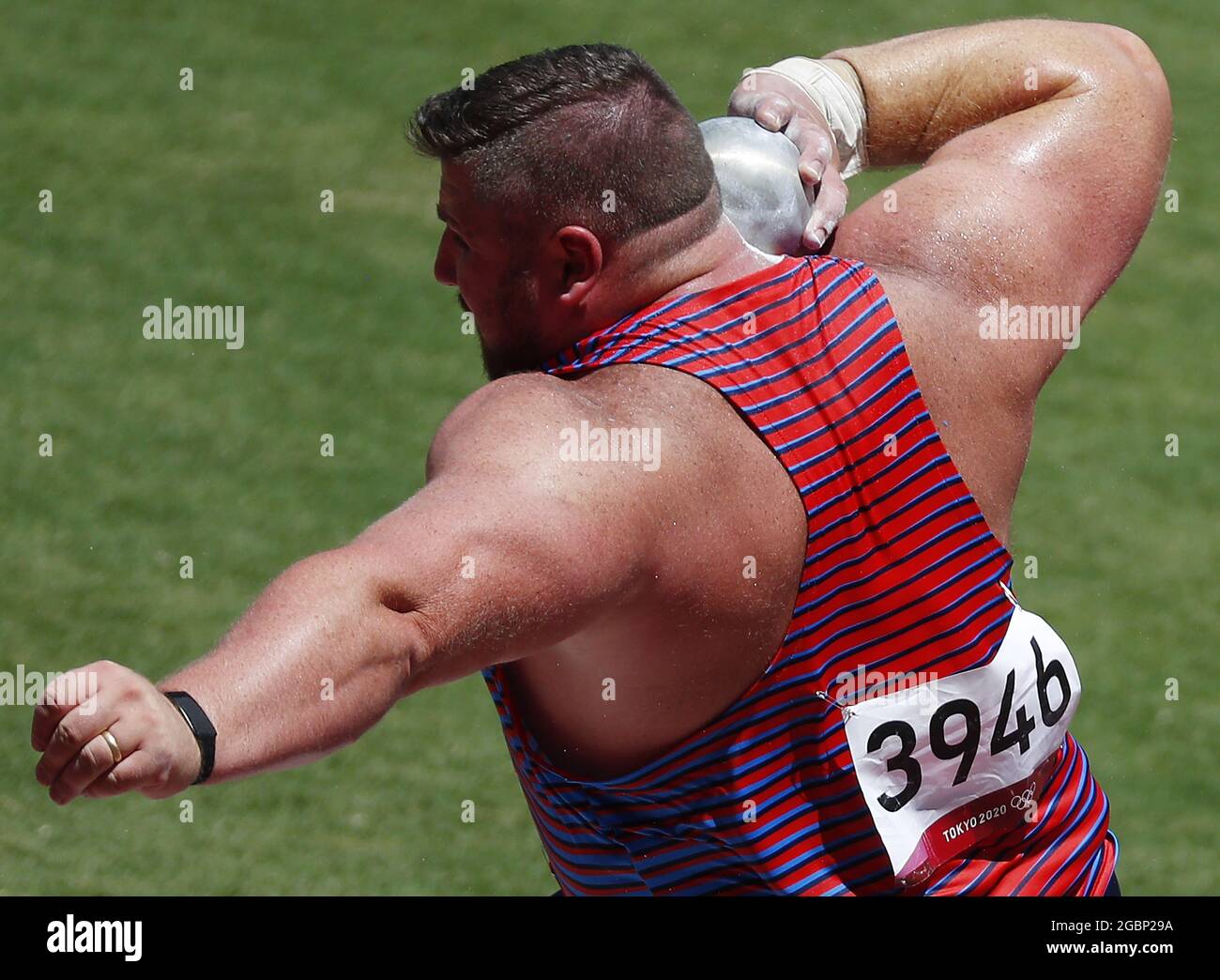 Tokyo, Japan. 05th Aug, 2021. Silver medal winner Joe Kovacs of the USA