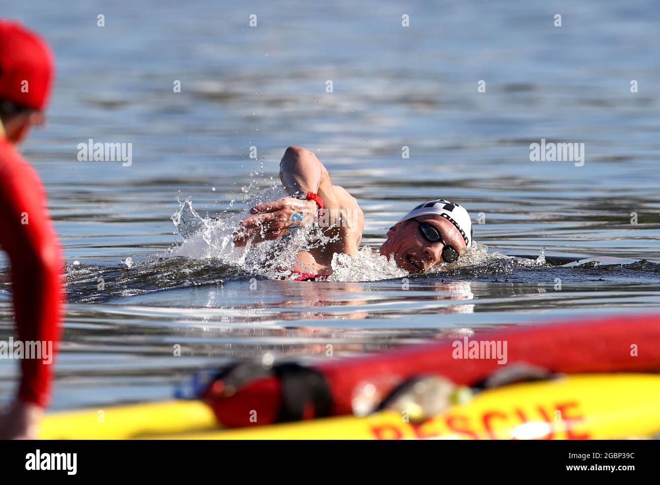 WELLBROCK Florian (GER), AUGUST 5th, 2021 - Marathon Swimming : Men's 10km during the Tokyo 2020 Olympic Games at Odaiba Marine Park in Tokyo, Japan. Credit: AFLO SPORT/Alamy Live News Stock Photo