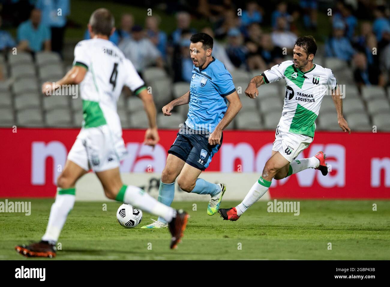 SYDNEY, AUSTRALIA - MARCH 10: Ryan Mcgowan of Sydney FC dribbles the ball during the A-League soccer match between Sydney FC and Western United on March 10, 2021 at Netstrata Jubilee Stadium in Sydney, Australia. (Photo by Speed Media/Icon Sportswire)Credit: Pete Dovgan/Speed Media/Alamy Live News Stock Photo
