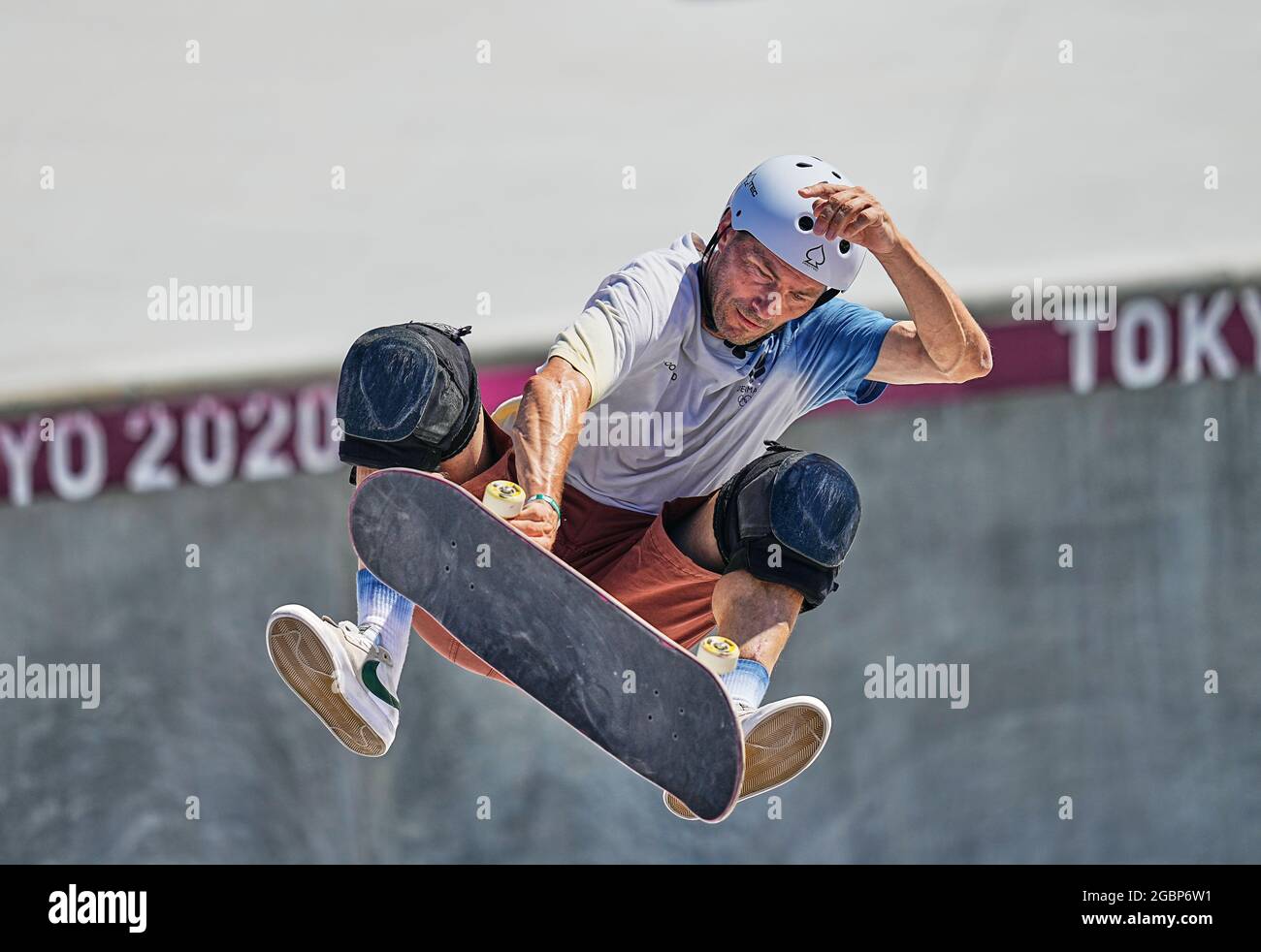 August 5, 2021: Rune Glifberg during men's park skateboard at the Olympics  at Ariake Urban Park, Tokyo, Japan. Kim Price/CSM Stock Photo - Alamy
