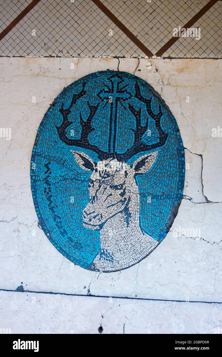 Deer Rome Mosaic floor tile ancient rome hi-res stock photography and images - Alamy