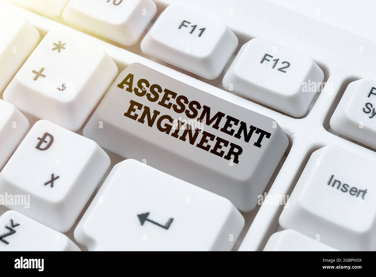 Text showing inspiration Assessment Engineer. Business idea gives ...