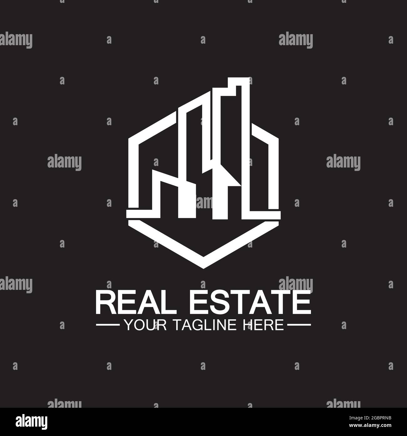 Real Estate Business Logo vector illustration design Stock Vector Image ...