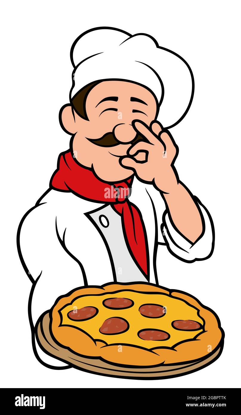 Pizza Chef Character Stock Vector Image & Art Alamy