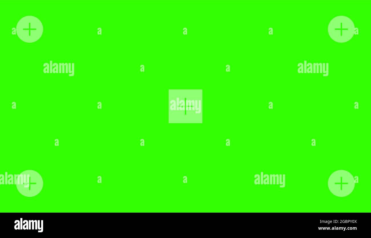 Green colored chroma key background screen flat style design vector illustration. Stock Vector