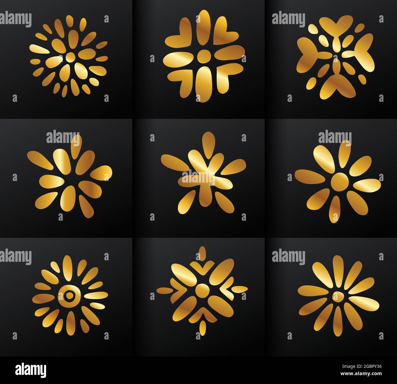 A vector Illustration set of Golden Splash Vector Sign Stock Vector ...