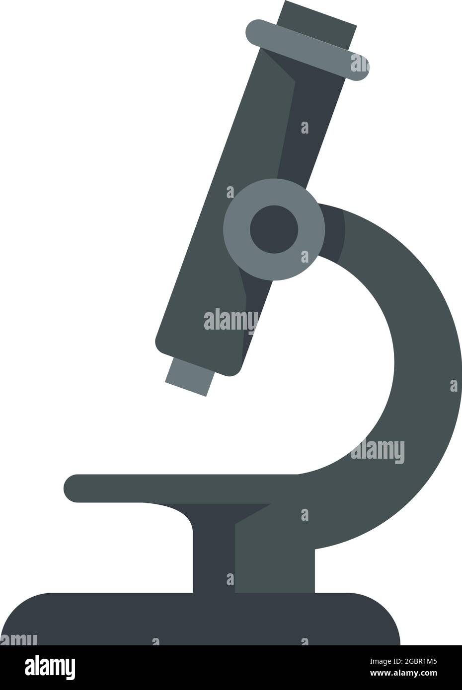 Microscope icon. Flat illustration of microscope vector icon isolated ...