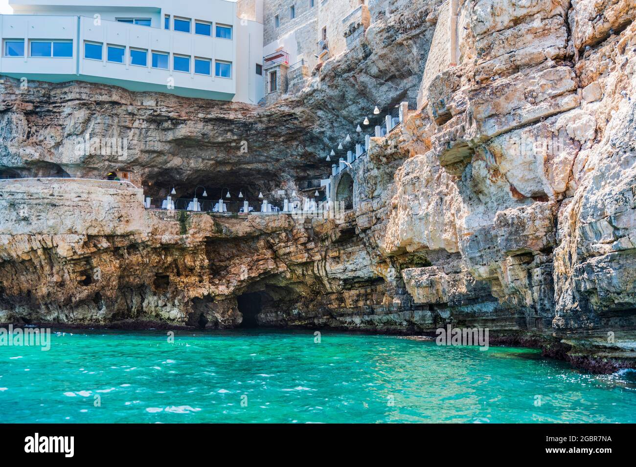 polignano-a-mare-seen-from-the-sea-cliffs-and-caves-stock-photo-alamy