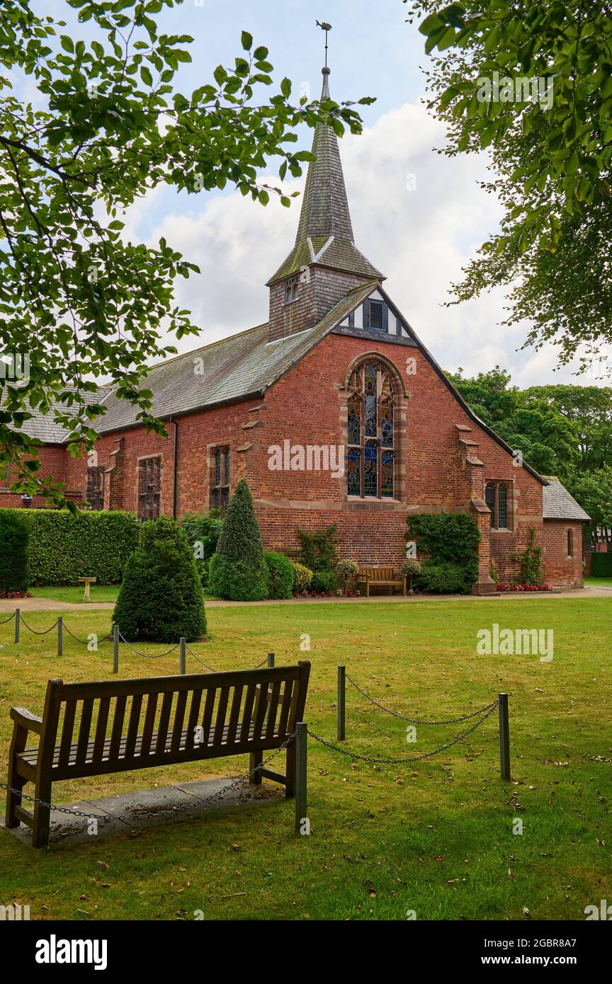 Parish church of St Oswald,Preesall,Lancashire built 189698 arch Huber