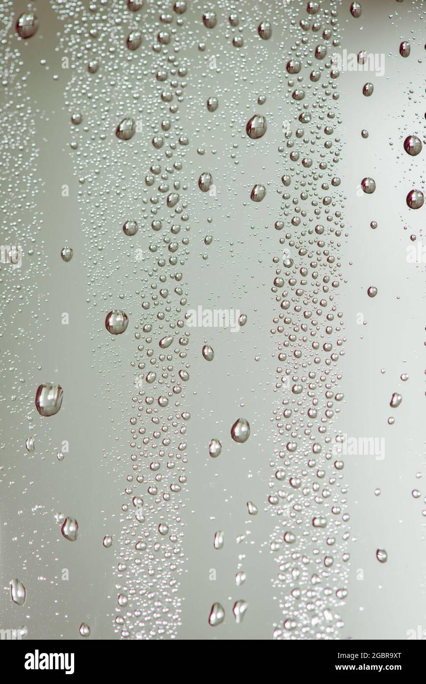 Water drops on window glass. Stock Photo