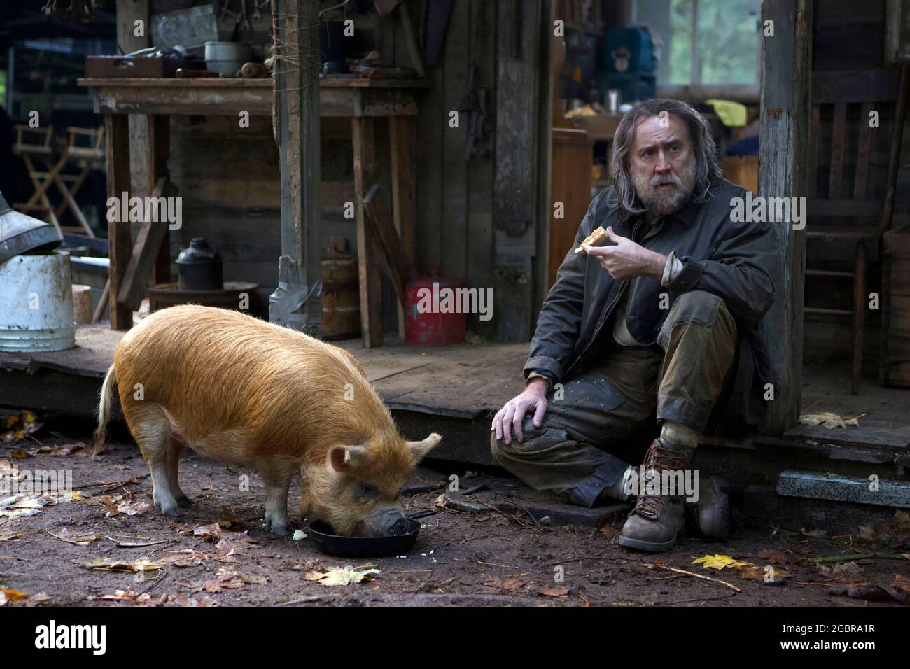 NICOLAS CAGE in PIG (2021), directed by MICHAEL SARNOSKI. Credit ...