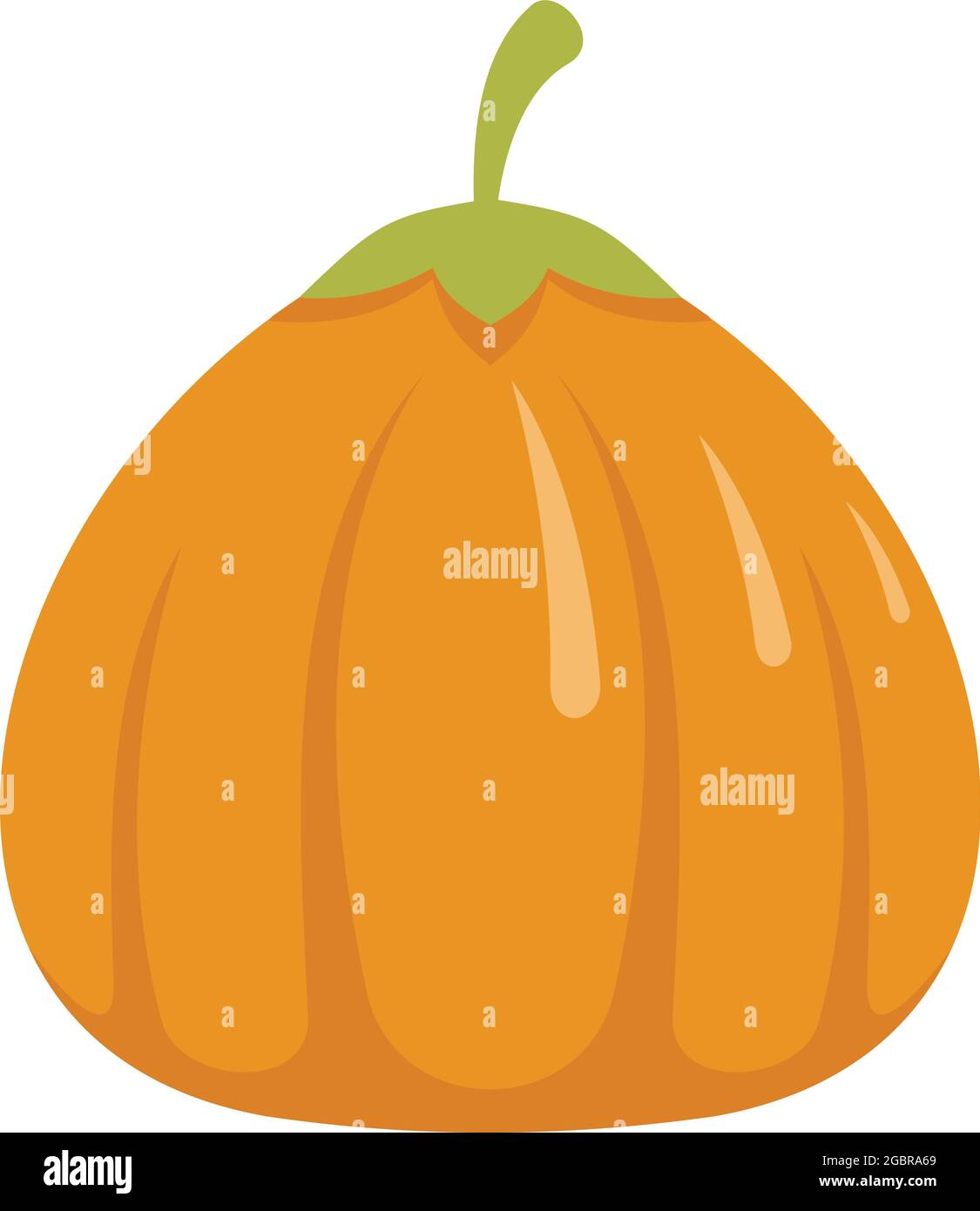 Art pumpkin icon. Flat illustration of art pumpkin vector icon isolated on white background Stock Vector