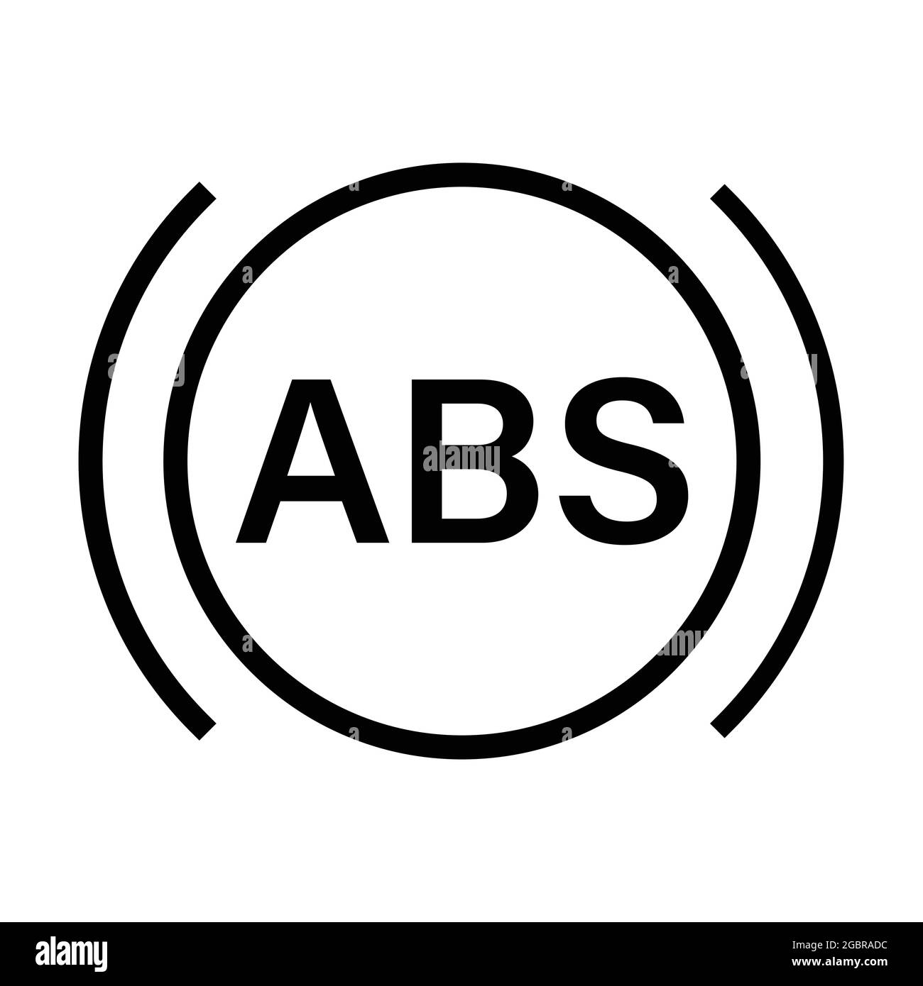 ABS indicator icon vector auto service, repair concept for graphic design,  logo, web site, social media, mobile app, ui illustration Stock Vector  Image & Art - Alamy