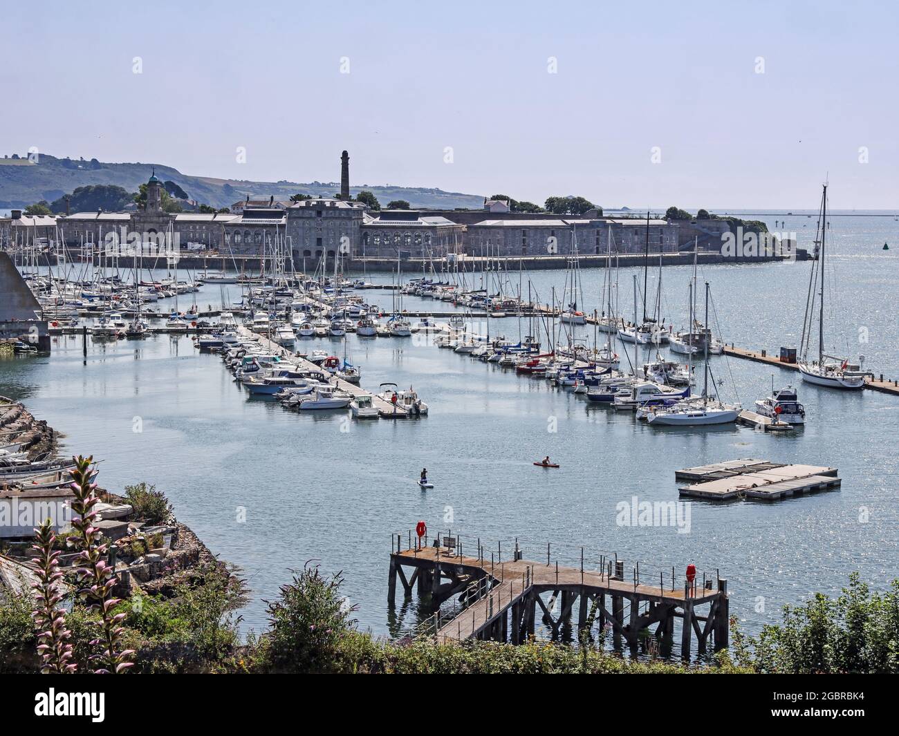 The Royal William Yard, Plymouth, with the Mayflower Marina to the fore