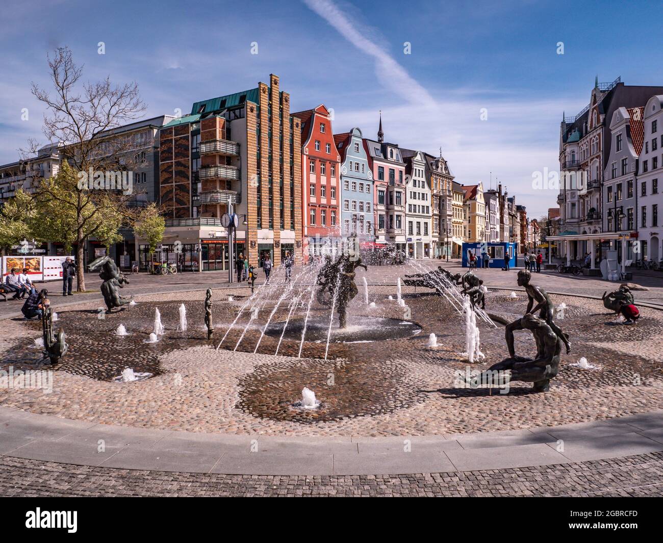 Old town in the center of Rostock Stock Photo - Alamy