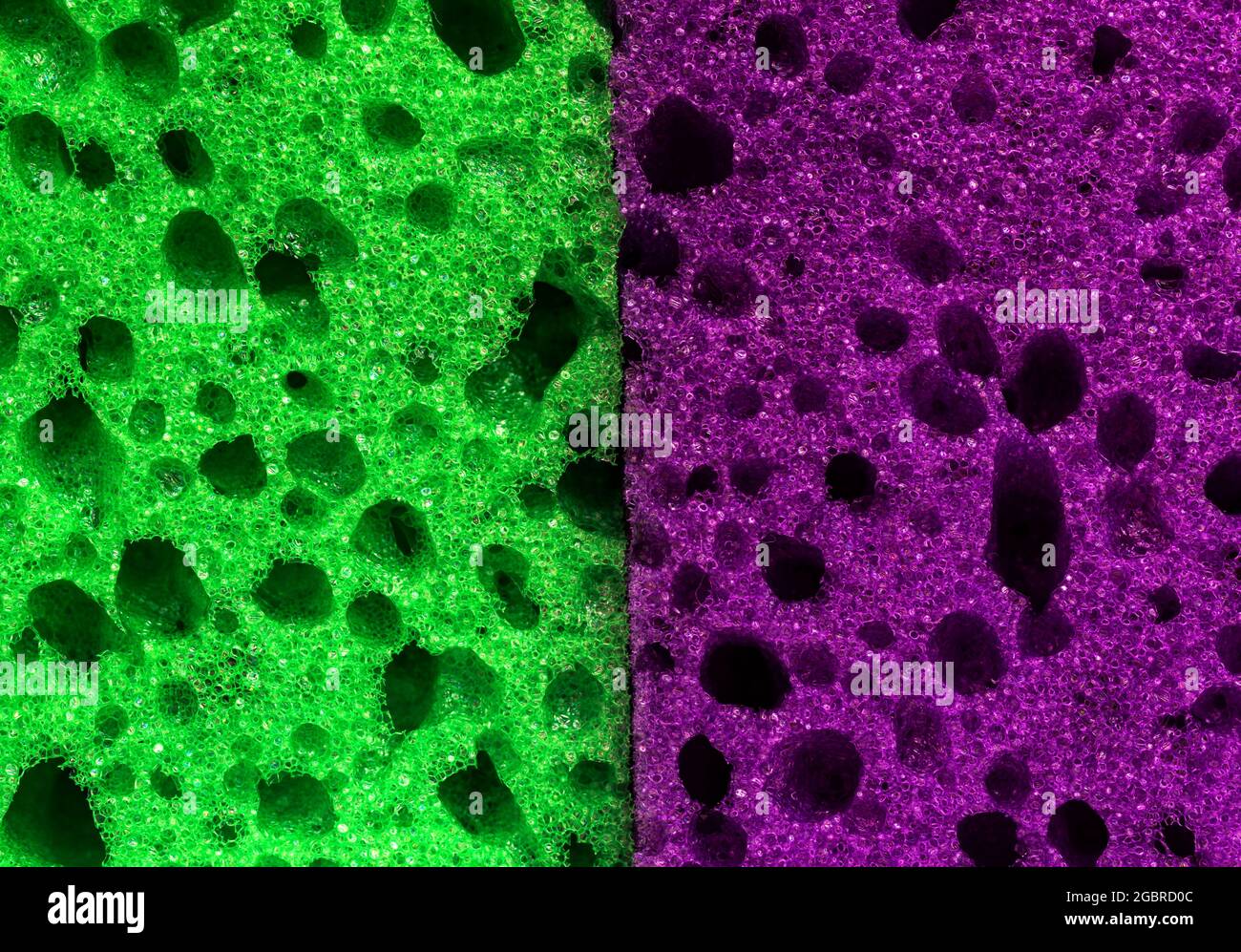 Multicolored sponge texture background close-up surface Stock Photo