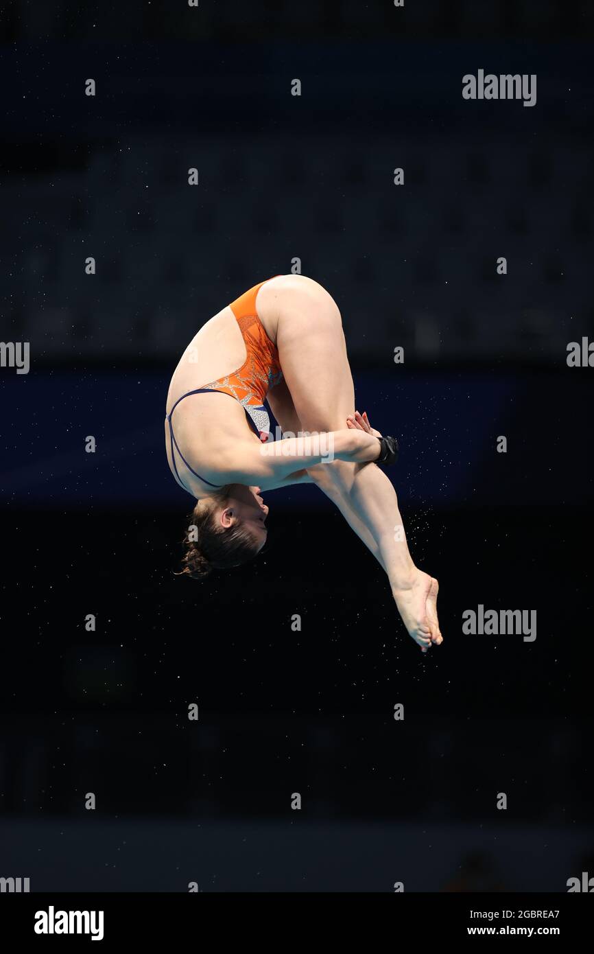 Tokyo, Japan. 5th Aug, 2021. van DUIJN Celine (NED) Diving : Women's 10m Platform Final during the Tokyo 2020 Olympic Games at the Tokyo Aquatics Centre in Tokyo, Japan . Credit: AFLO SPORT/Alamy Live News Stock Photo