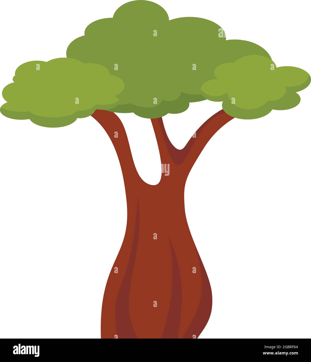 Nigeria tree icon. Flat illustration of Nigeria tree vector icon ...