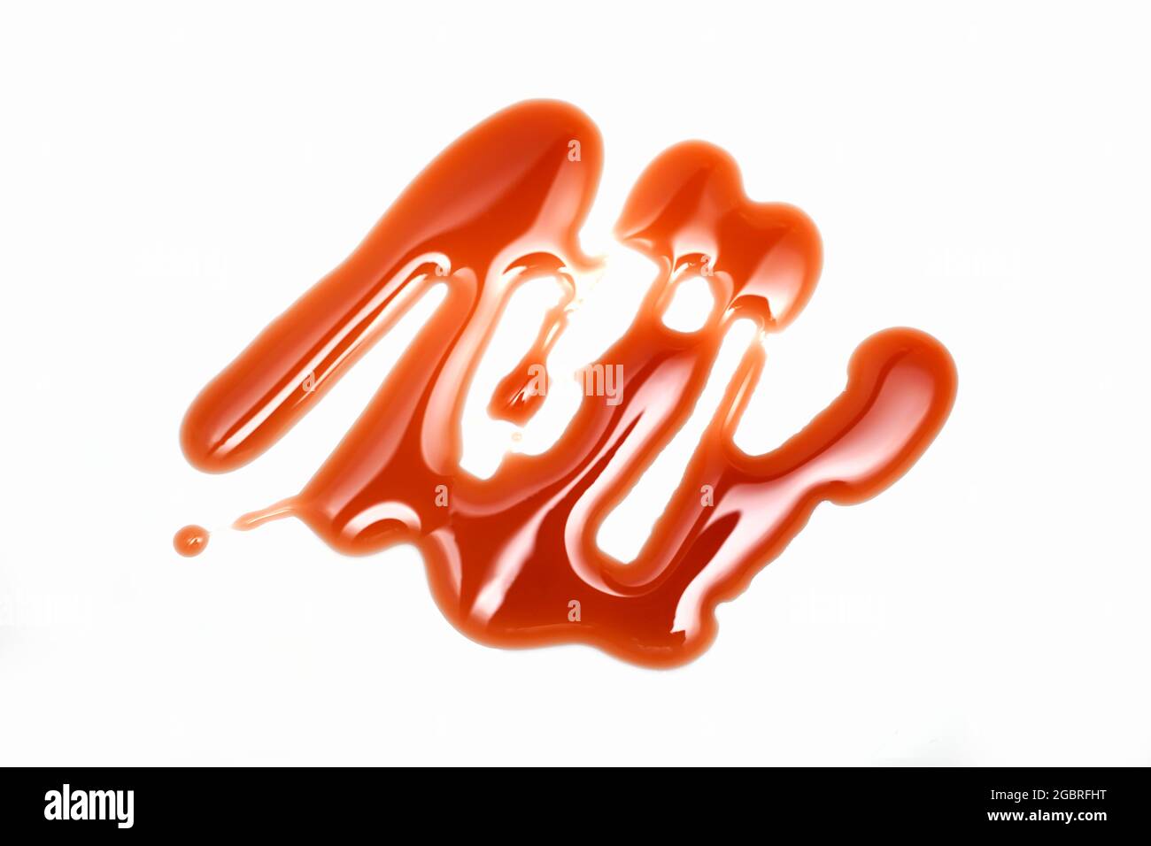 Chili sauce ketchup, tomato sauce, pomegranate sauce isolated on white