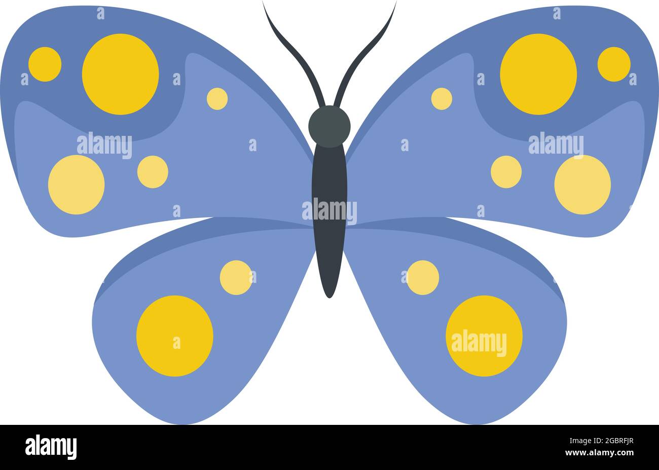 Wing butterfly icon. Flat illustration of wing butterfly vector icon ...