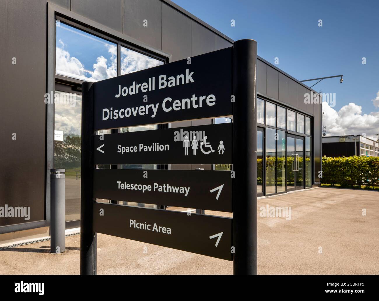 UK, England, Cheshire, Goostrey, University of Manchester, Jodrell Bank, Space Pavilion Stock Photo