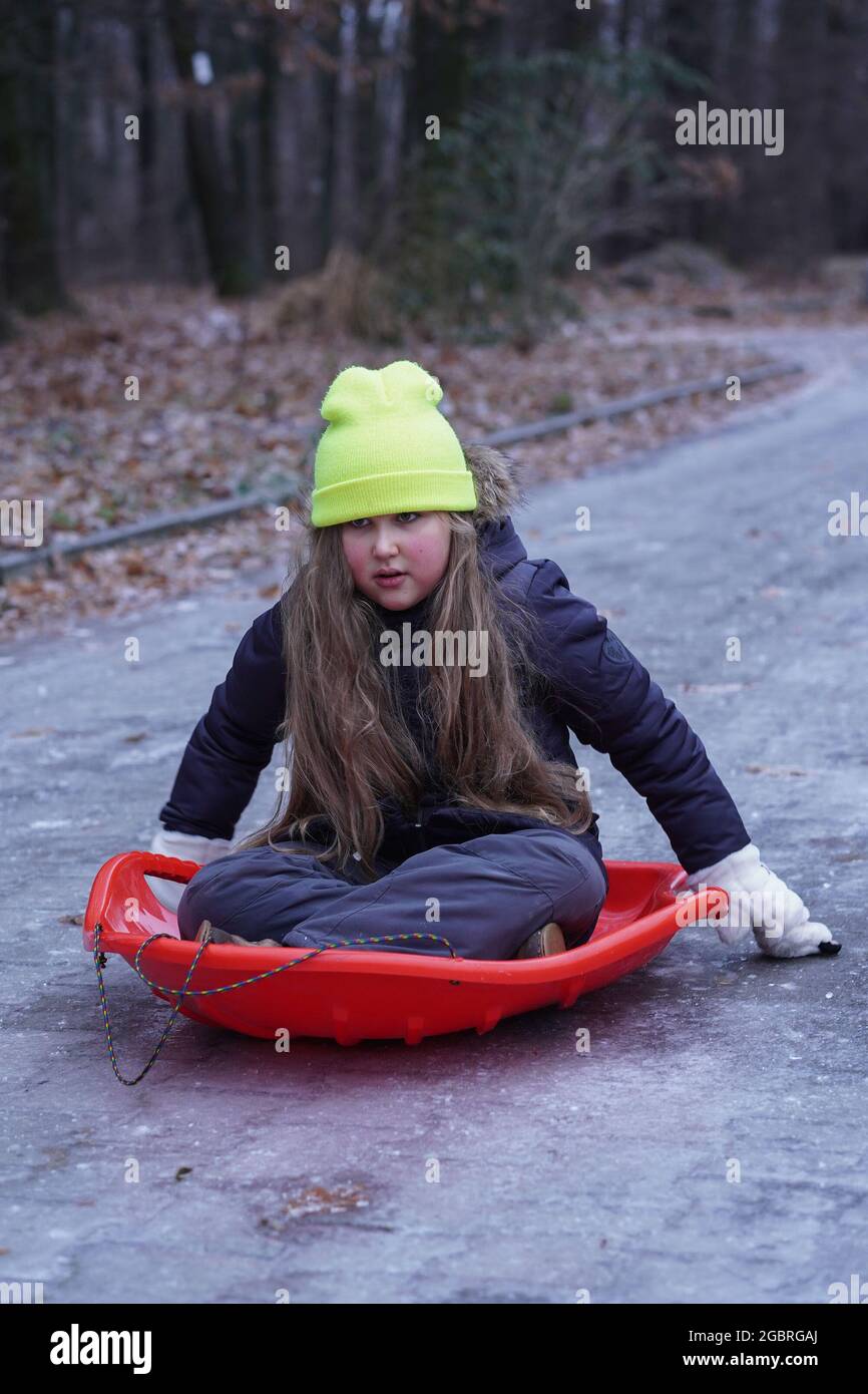 Person sliding ice slide hires stock photography and images Alamy