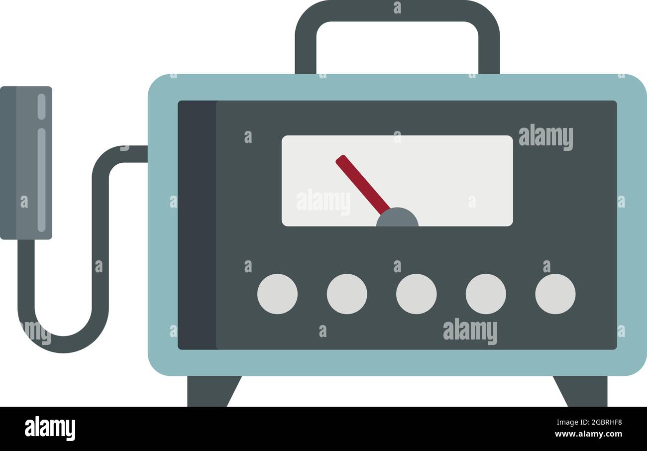 Dosimeter device icon. Flat illustration of dosimeter device vector ...