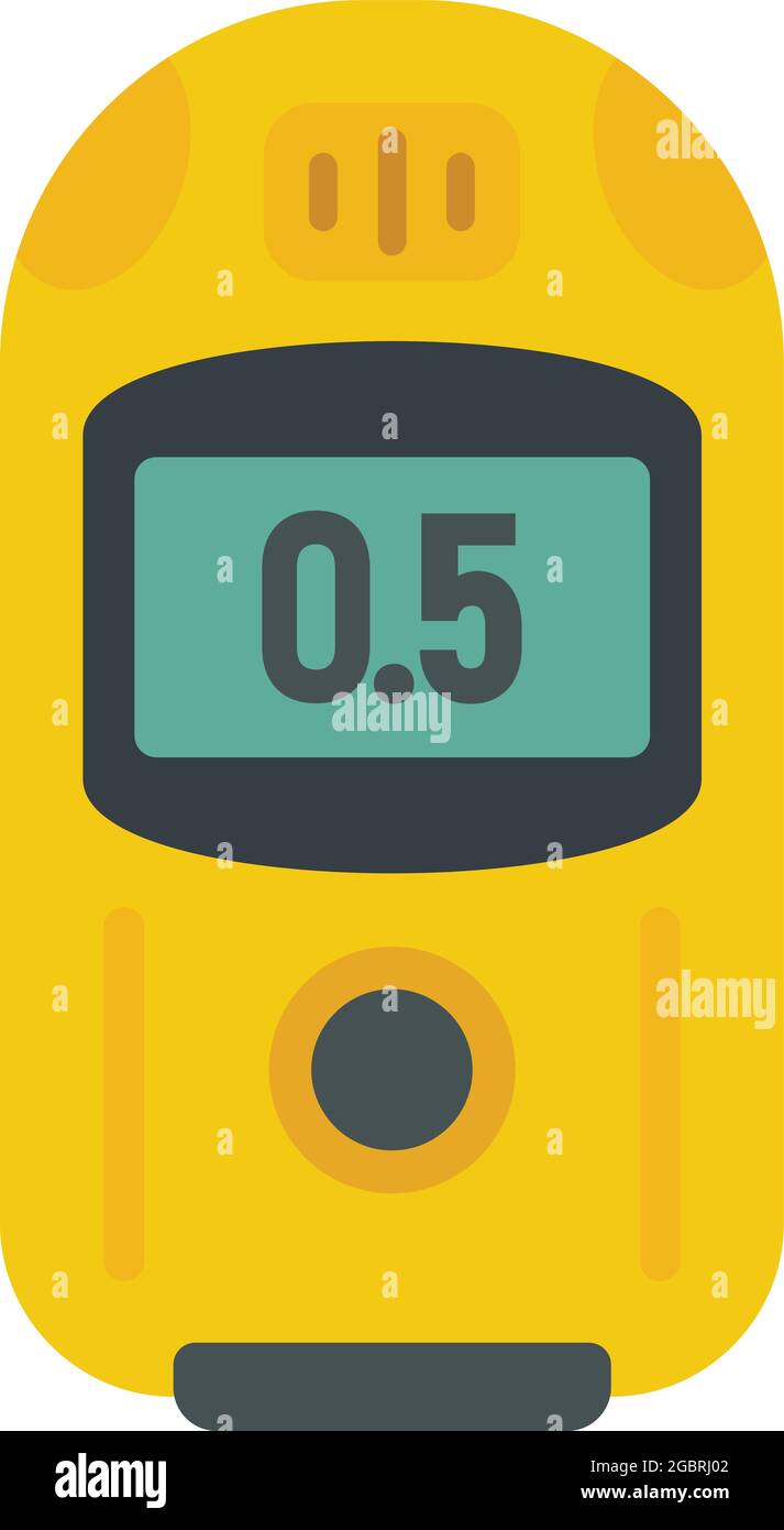 Digital dosimeter icon. Flat illustration of digital dosimeter vector ...