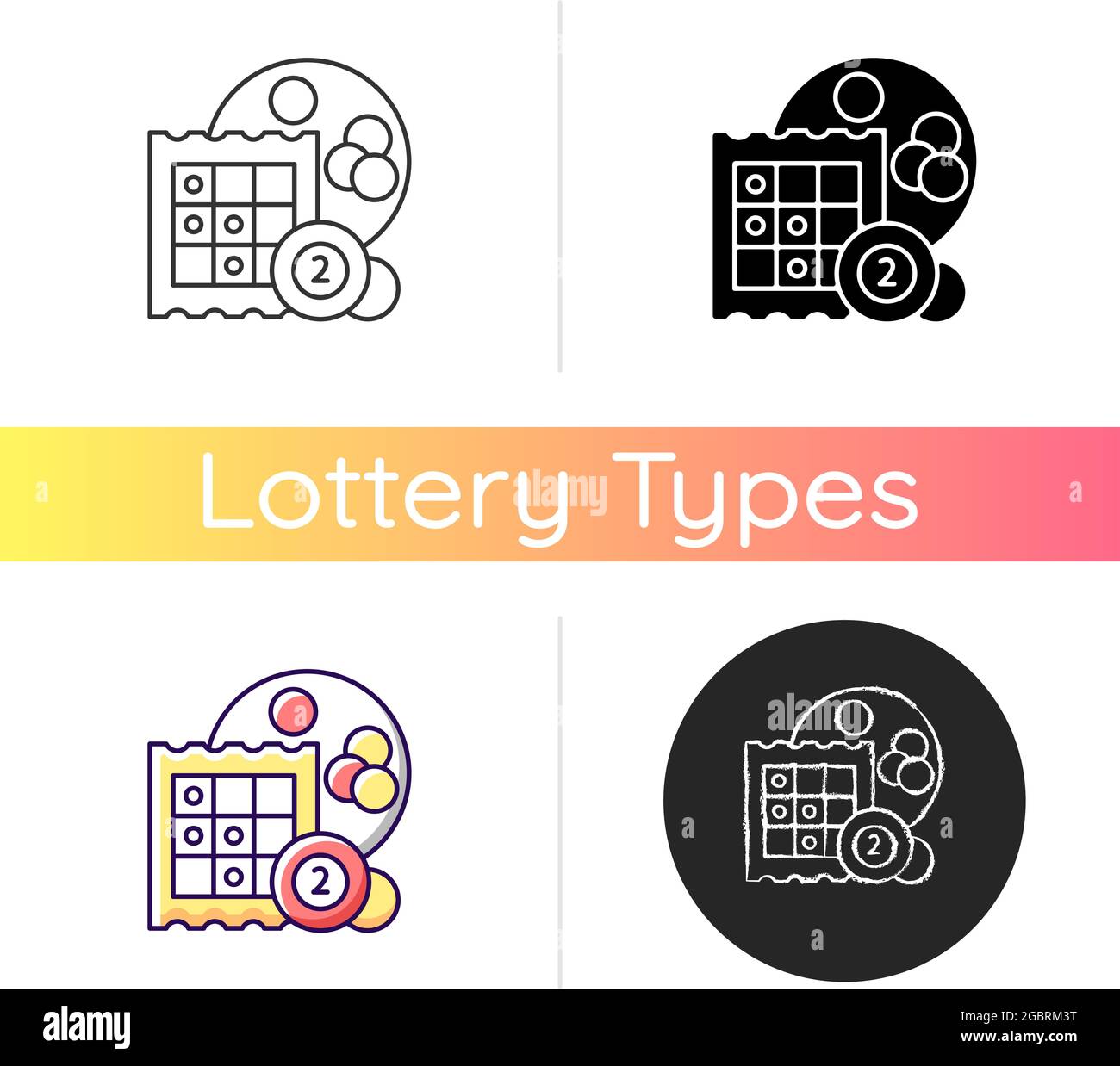 Bingo icon Stock Vector
