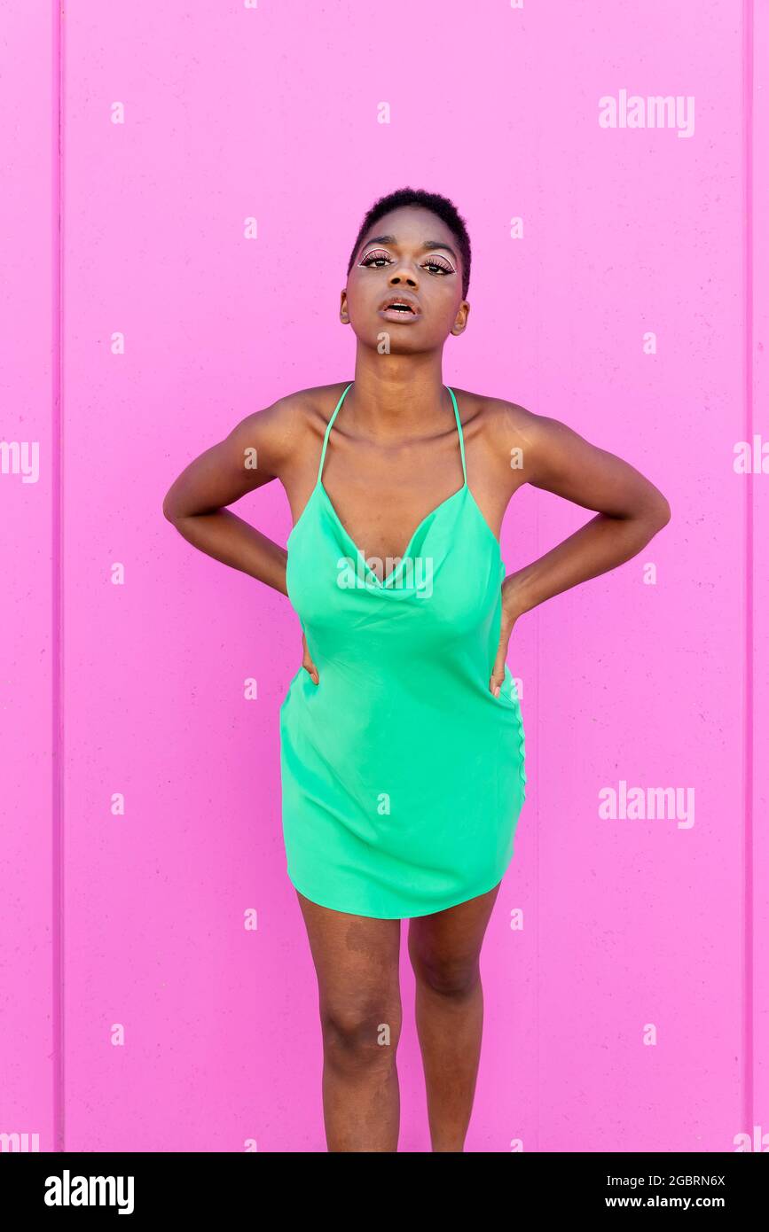 Electric green dress 2025