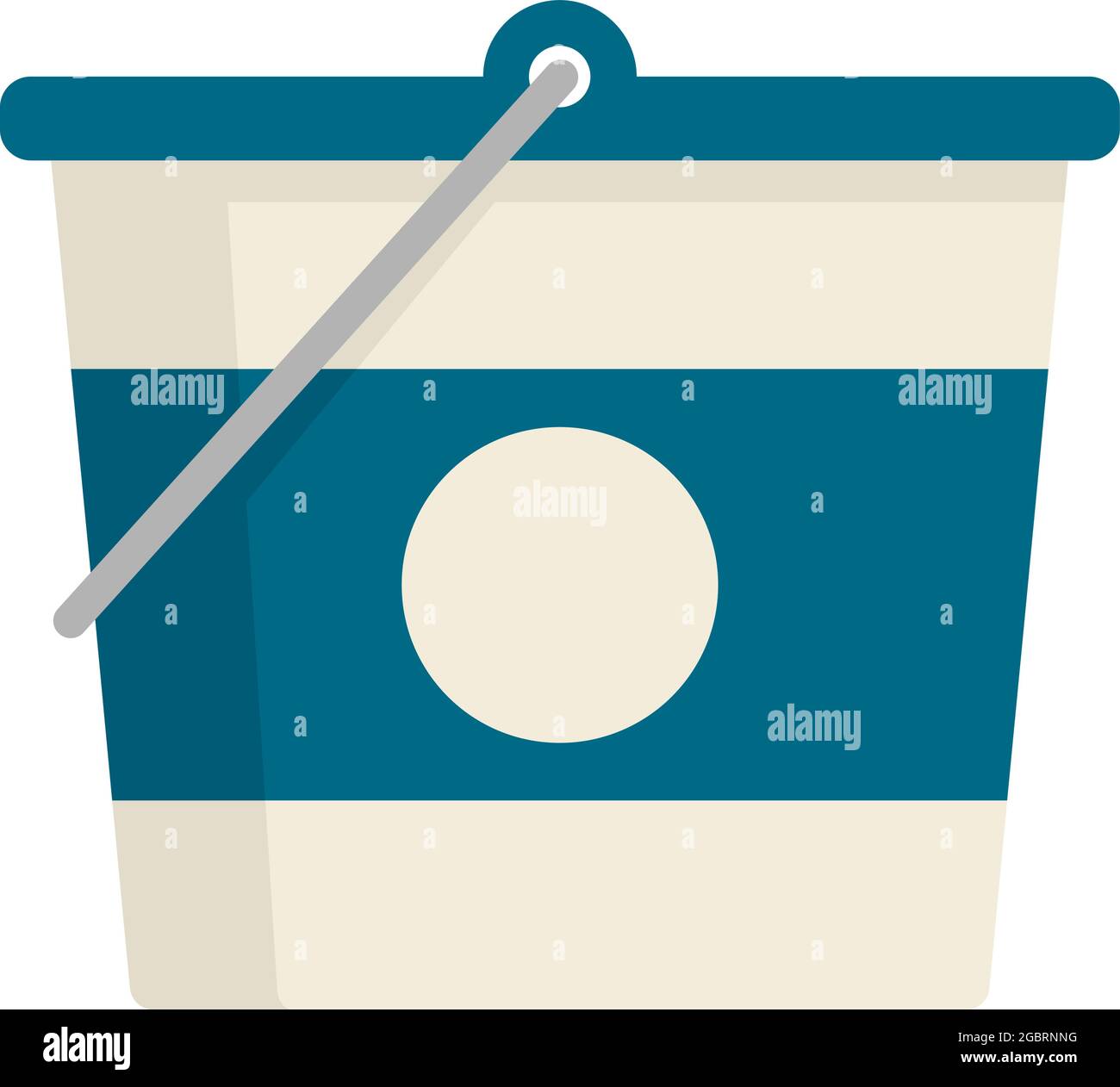 Construction bucket icon. Flat illustration of construction bucket ...