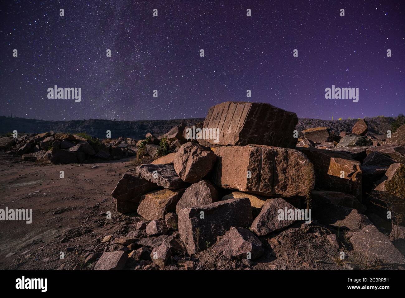 Large deposits of stone materials near a mining quarry Stock Photo Alamy