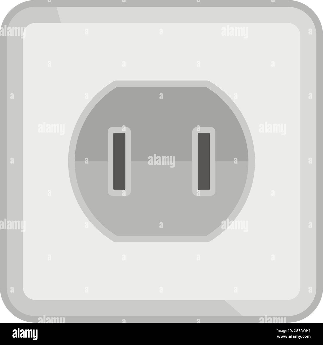 Element power socket icon. Flat illustration of element power socket ...