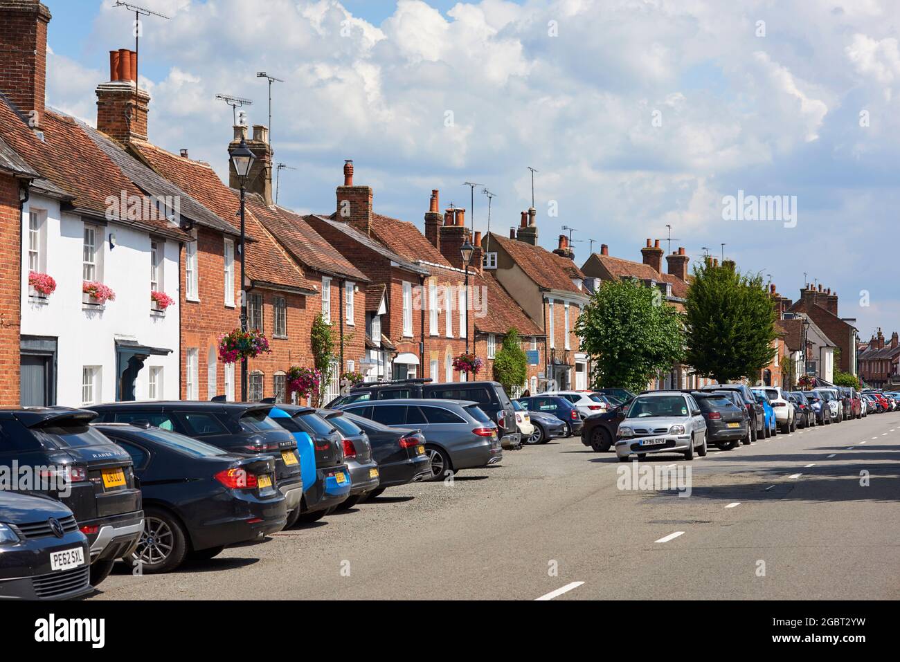 Old cottages along the High Street at Old Amersham, Buckinghamshire