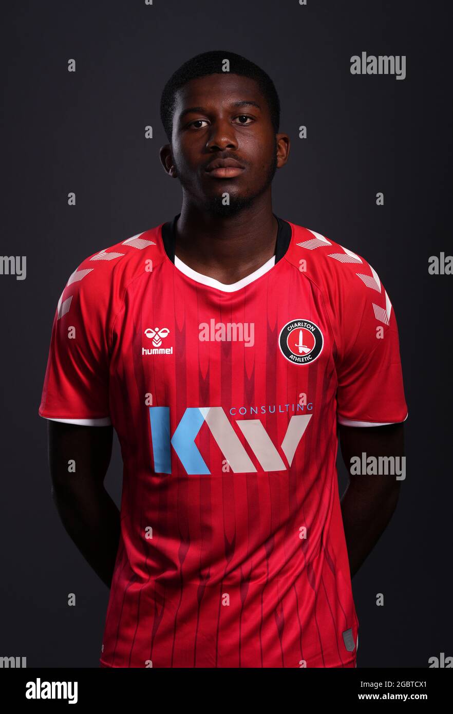 Charlton Athletic's Daniel Kanu at the Charlton Athletic training ground,  London. Picture date: Tuesday August 2, 2021 Stock Photo - Alamy