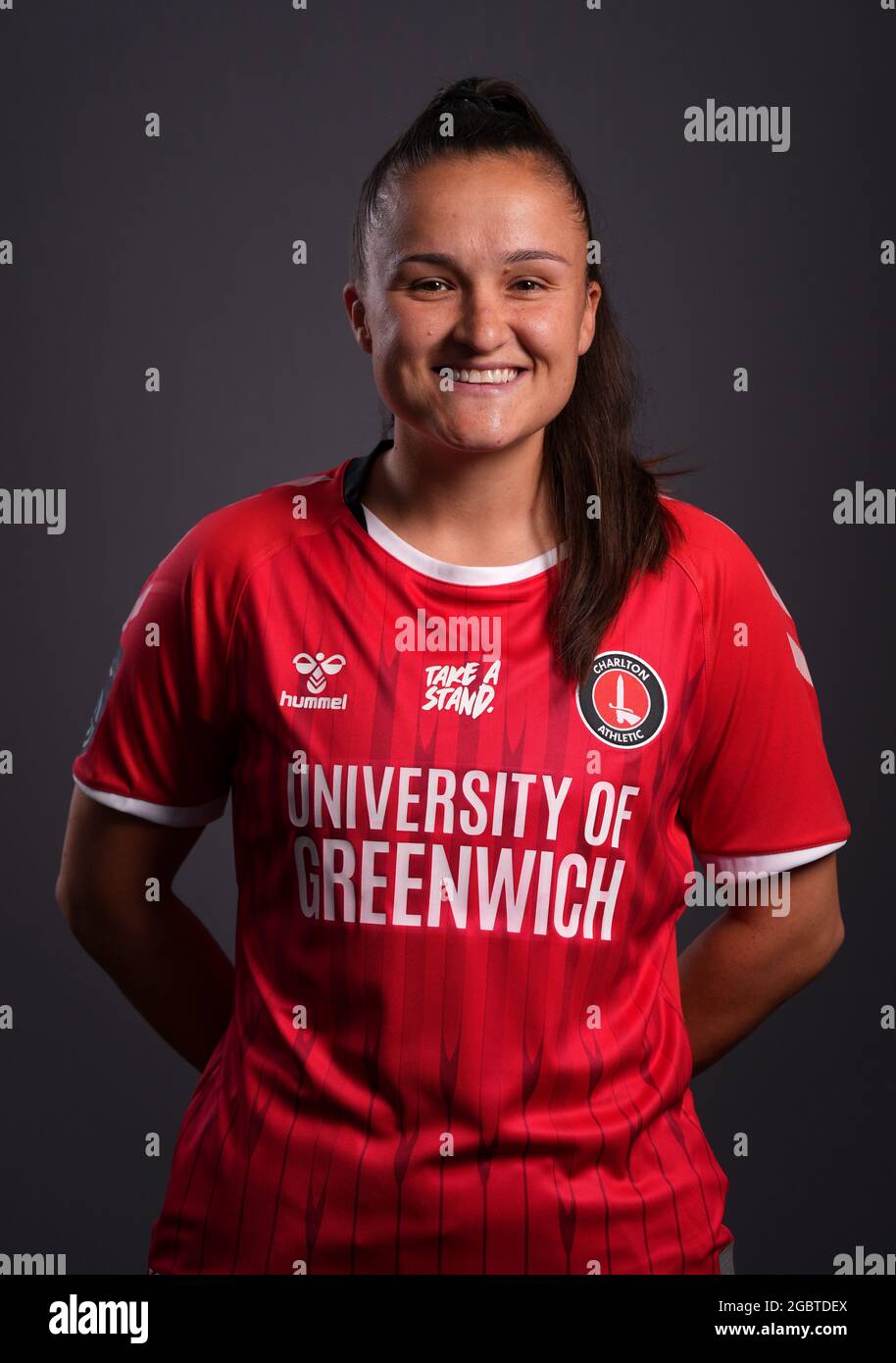 Charlton Athletic's Lois Roche at the Charlton Athletic training ground ...