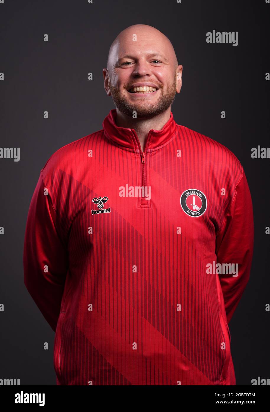 Charlton Athletic's Brett Shaw at the Charlton Athletic training ground, London. Picture date: Tuesday August 2, 2021. Stock Photo