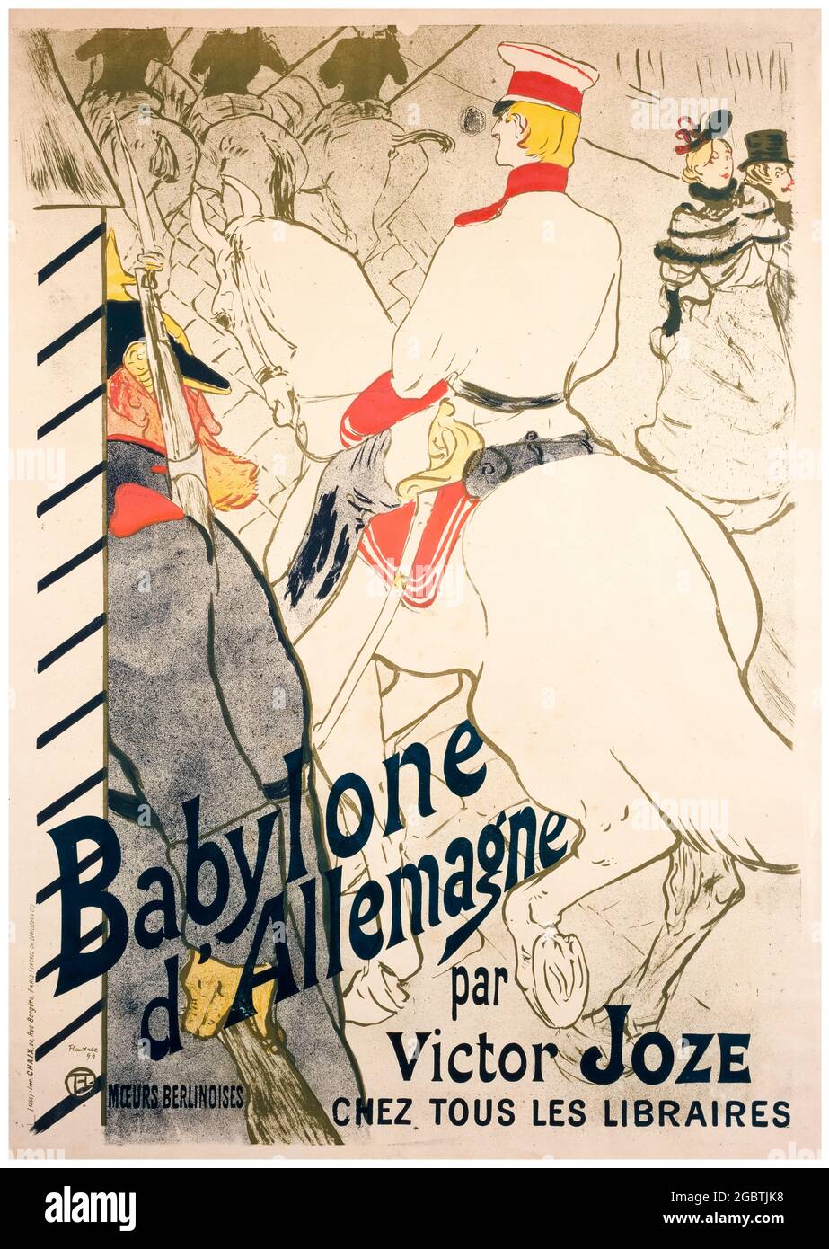Babylone d'Allemagne (Babylon of Germany), poster by Henri de Toulouse-Lautrec, 1894 Stock Photo