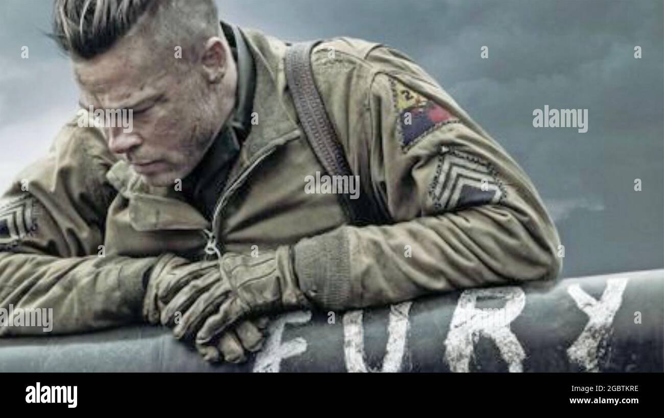 FURY 2014 Sony Pictures Releasing film with Matt Damon Stock Photo