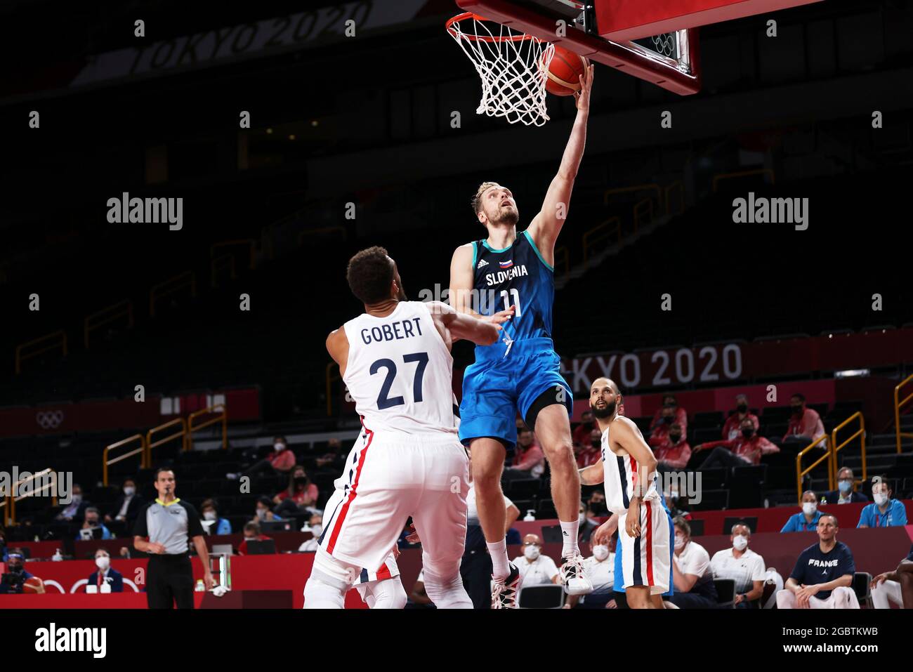 Jaka BLAZIC (11) of Slovenia during the Olympic Games Tokyo 2020, Basketball Semifinal, France - Slovenia, on August 5, 2021 at Saitama Super Arena ,in Tokyo, Japan - Photo Ann-Dee Lamour / CDP MEDIA / DPPI Stock Photo