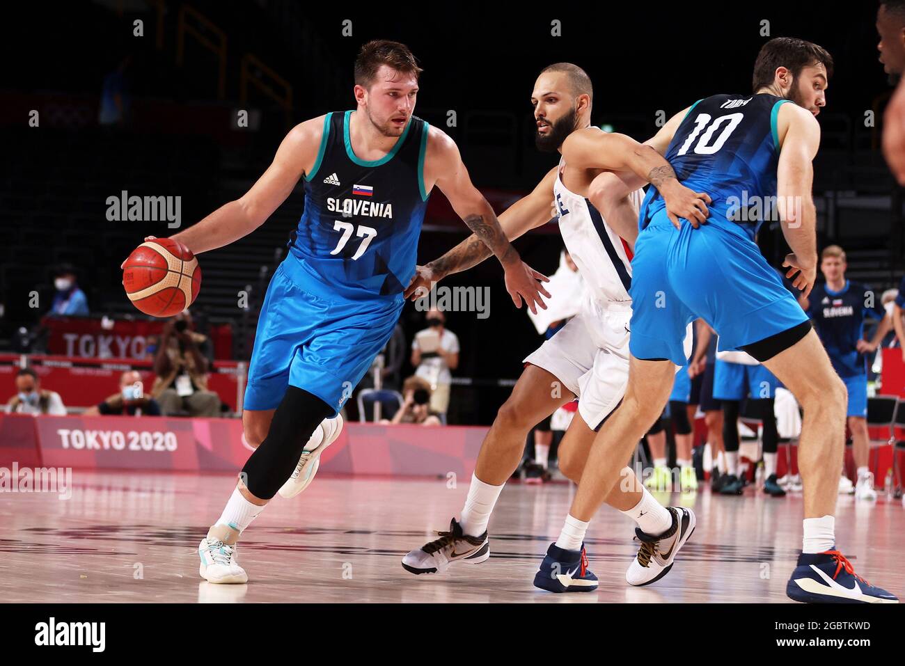 Luka DONCIC (77) of Slovenia during the Olympic Games Tokyo 2020 ...