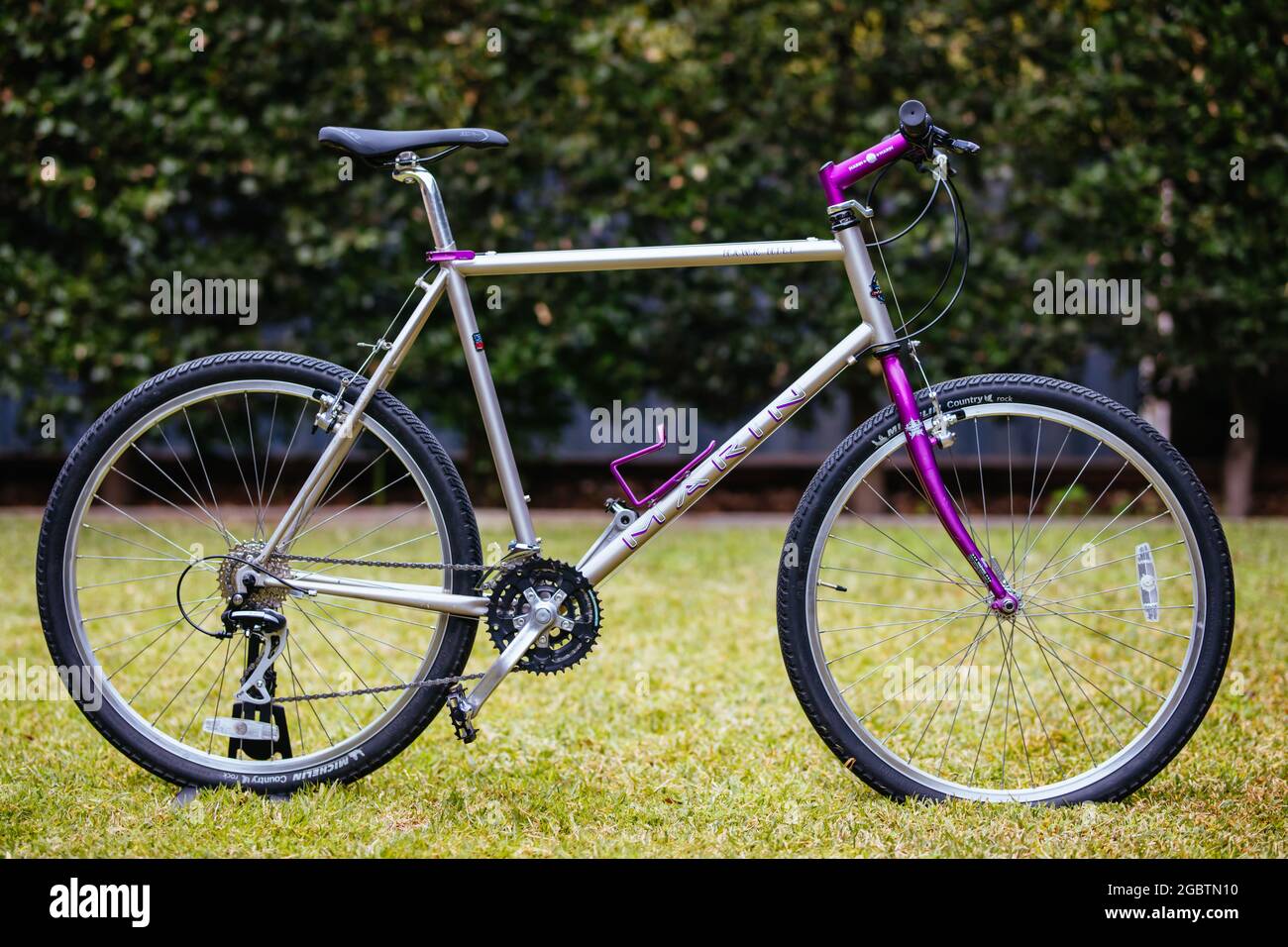 Melbourne, Australia - June 21 2020: A vintage mountain bike as an isolated  object in Australia Stock Photo - Alamy